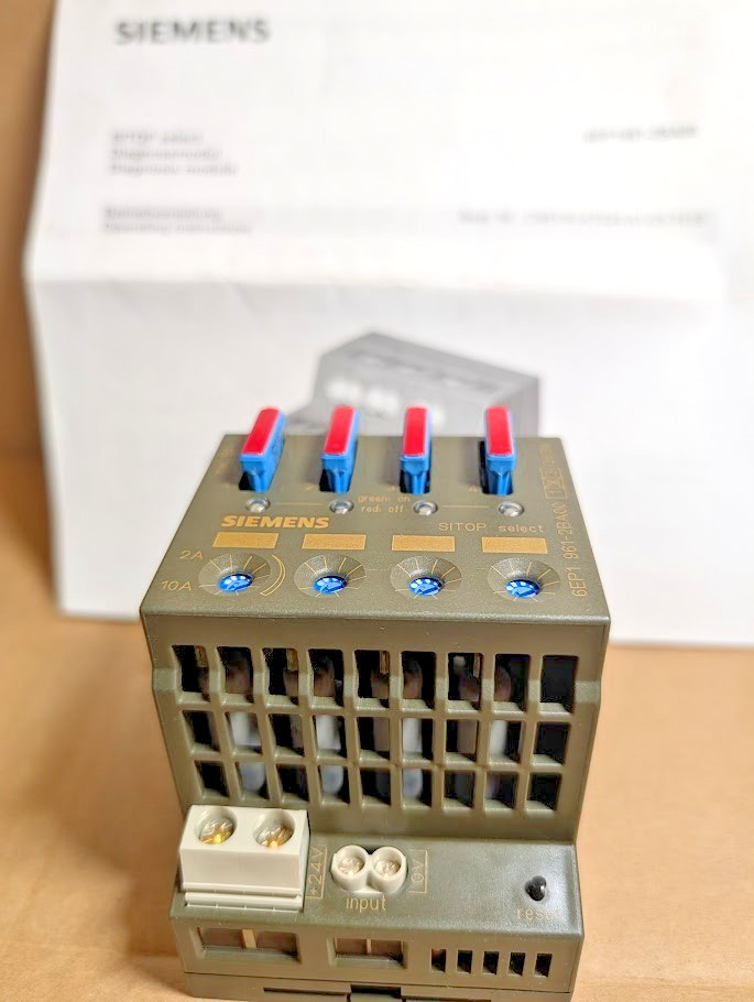Siemens 6EP1961-2BA00 SITOP Select Diagnostics Module, 4-ch Input, 24V (New NB)