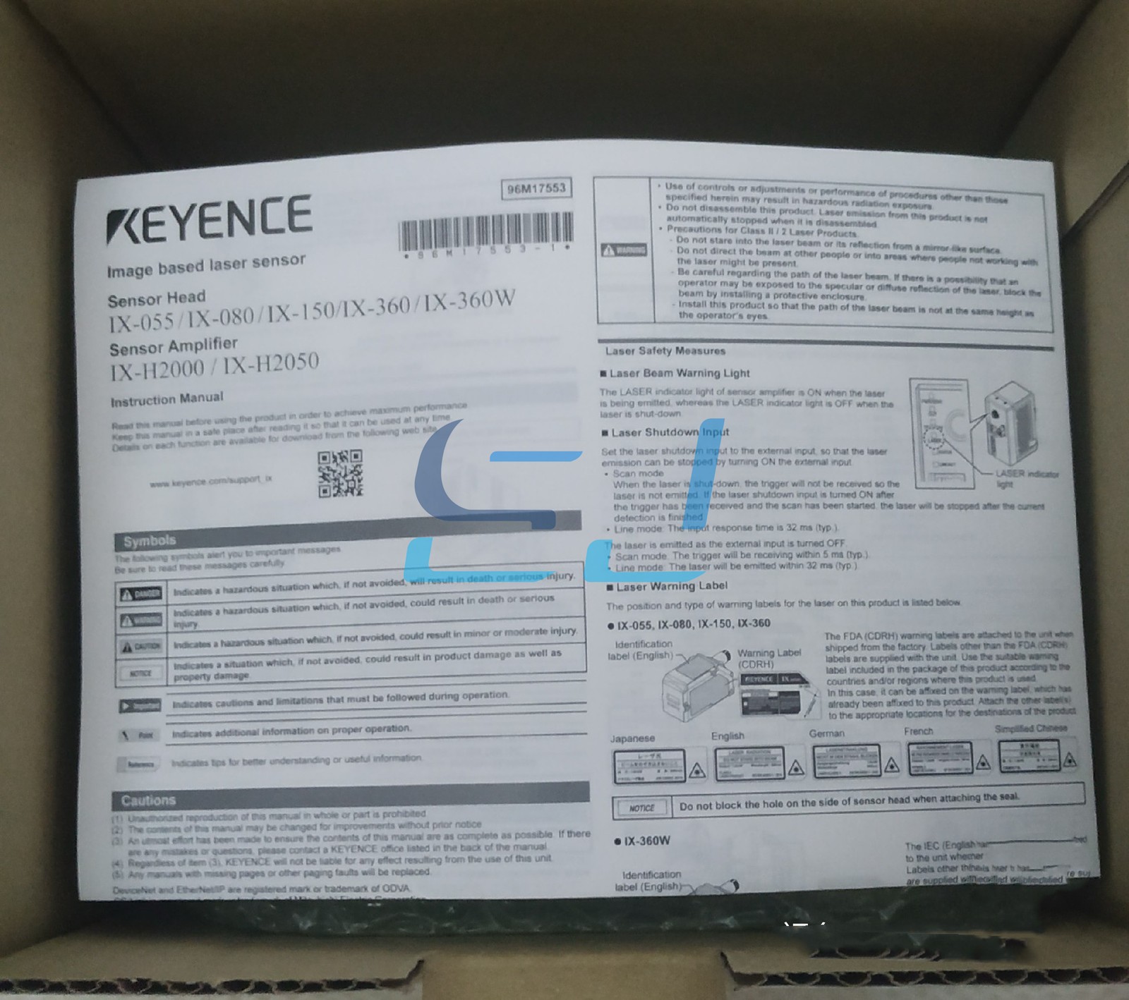 Brand new Keyence IX-H2000 Laser Sensor IX-H2000