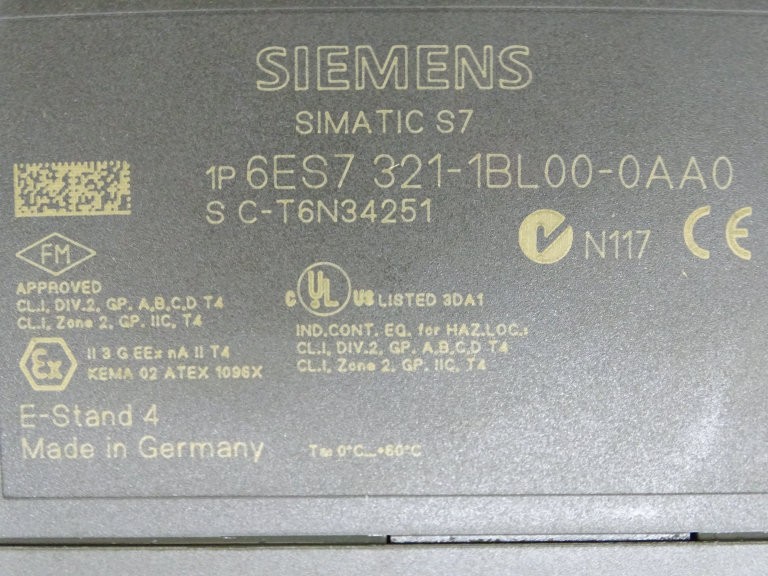 SIEMENS 6ES7321-1BL00-0AA0 PLC MODULE