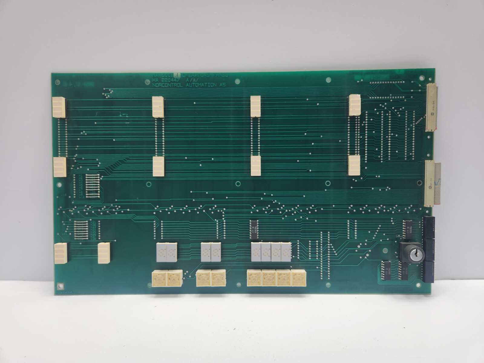 NORCONTROL NA 1008.1 OPERATORS PANEL PCB CARD HA 220447 A/A/