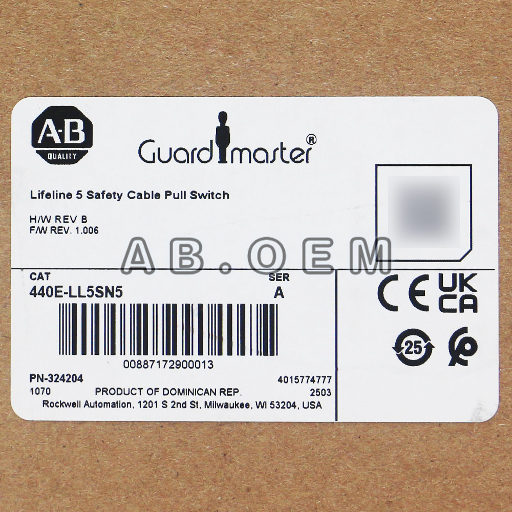 NEW Allen Bradley 440E-LL5SN5 Guardmaster Lifeline 5 Cable-Pull Safety Switch