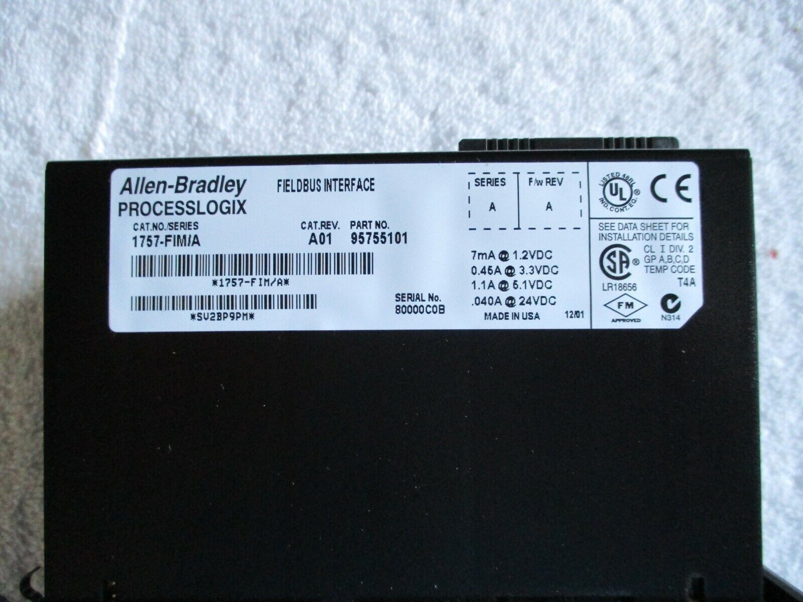 New Sealed AB ProcessLogix Fieldbus Interface 1757-FIM Free Shipping