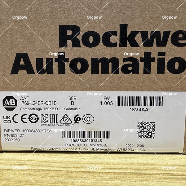 Allen-Bradley 1769-L24ER-QB1B CompactLogix 750KB DI/O Controller 1769L24ERQB1B