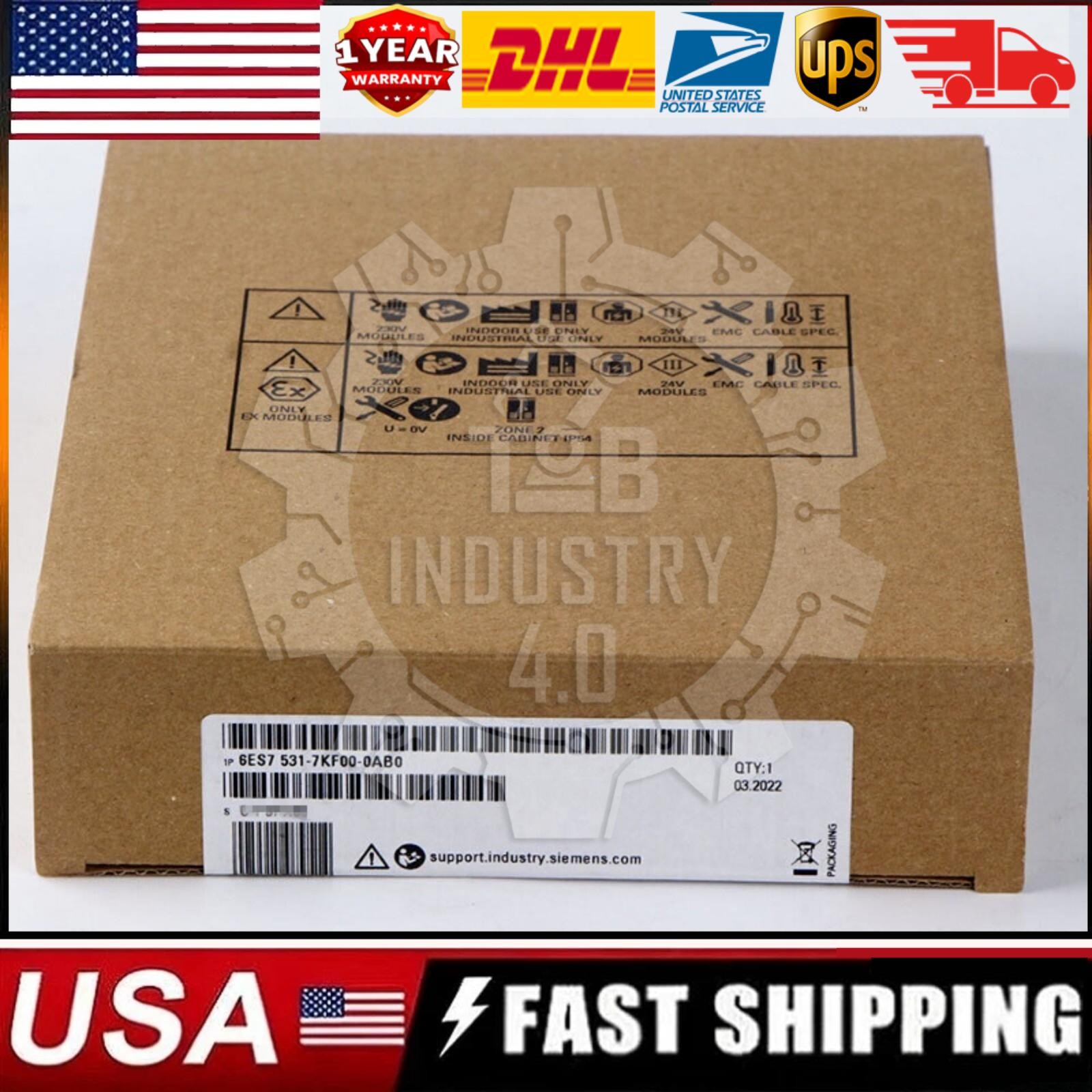 New Siemens 6ES7531-7KF00-0AB0 6ES7 531-7KF00-0AB0 S7-1500 analog input module