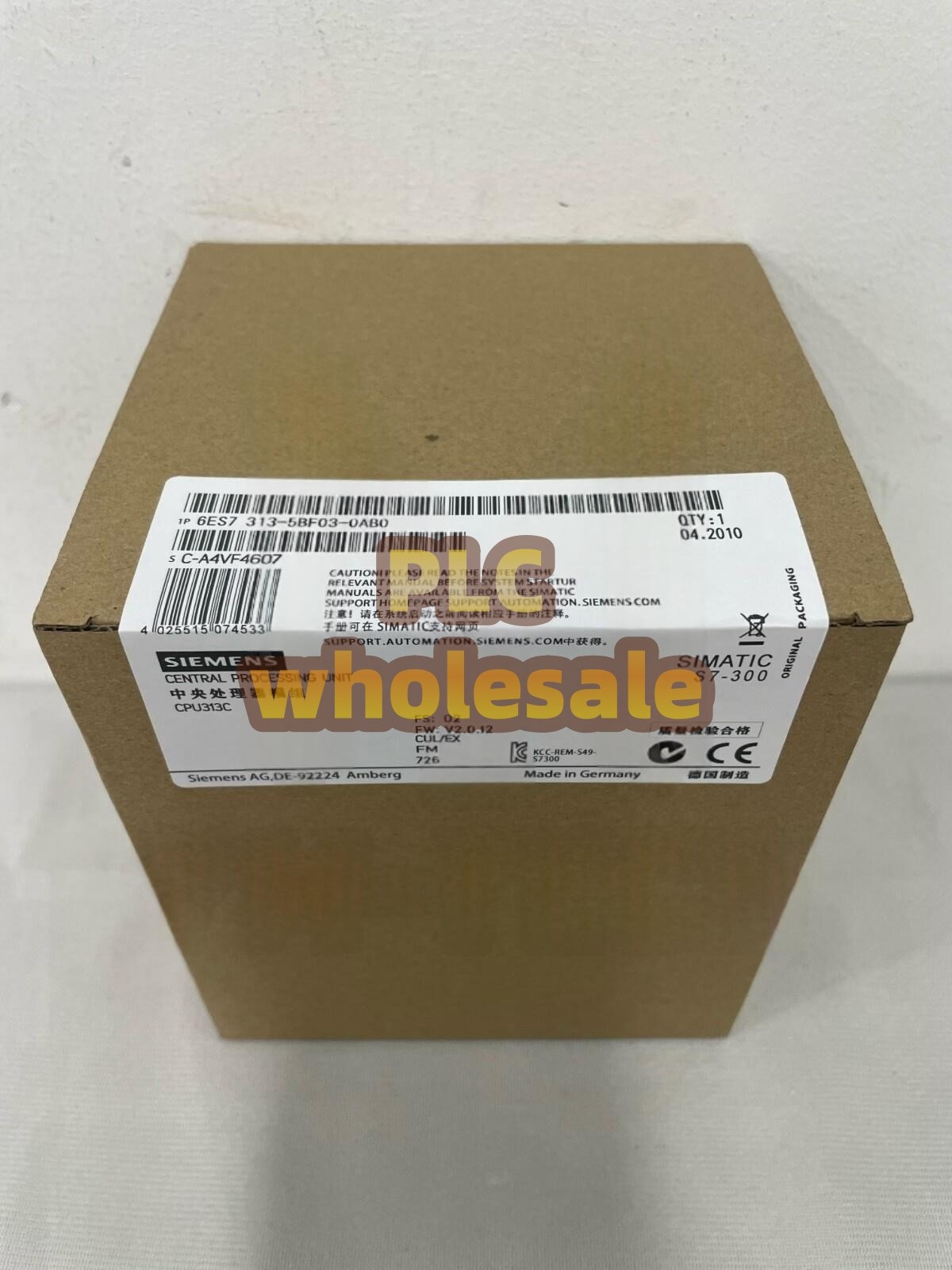 1PC Siemens 6ES7313-5BF03-0AB0 CPU MODULE 6ES7 313-5BF03-0AB0 NEW IN BOX
