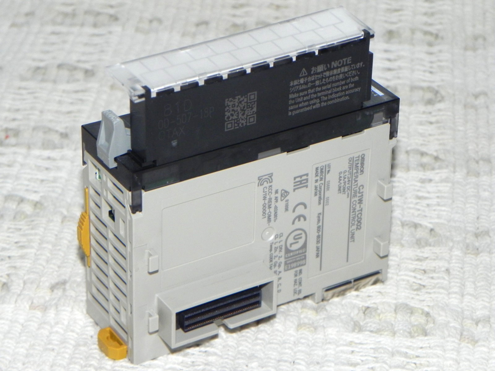 Omron CJ1W-TC002 Temperature Control I/O Module, 4 Analog Inputs, Auto-tuning