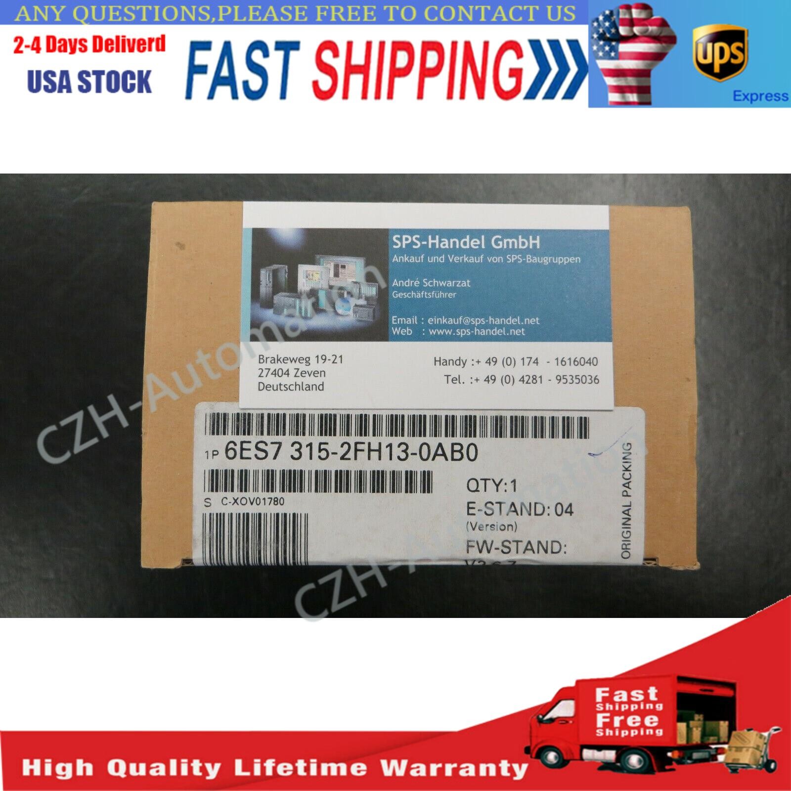 6ES7 315-2FH13-0AB0 / 6ES7315-2FH13-0AB0 / CPU 315F-2PN/DP / NEW / Seal & VAT –