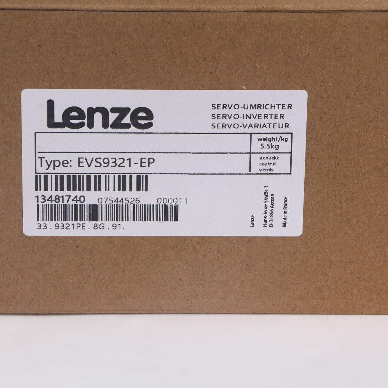 EVS9321-EP NEW LENZE Servo Inverter EVS9321-EP