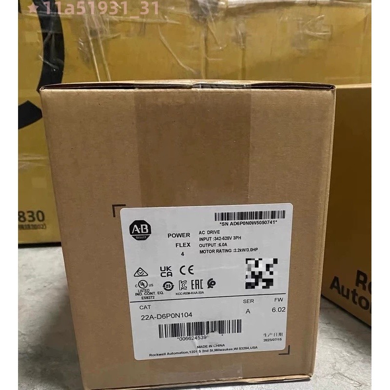 Allen-Bradley 22A-D4P0N104 POWERFLEX AB 22A D4P0N104