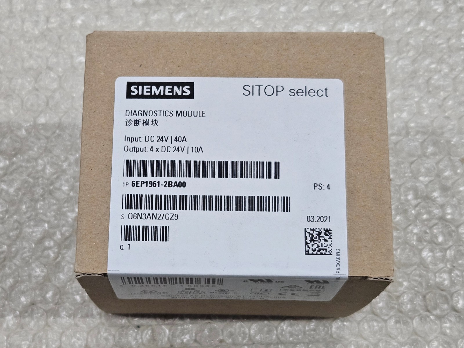 6EP1961-2BA00 NEW SIEMENS 6EP1961-2BA00 Module