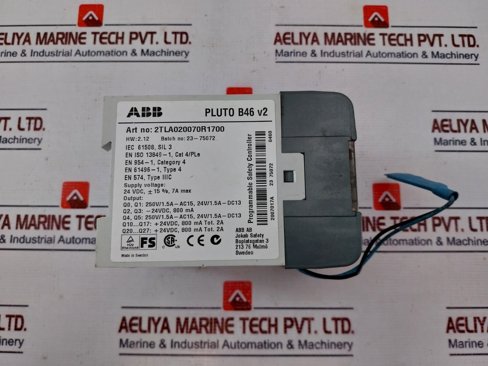 ABB 2TLA020070R1700 Programmable Safety Controller 24 VDC