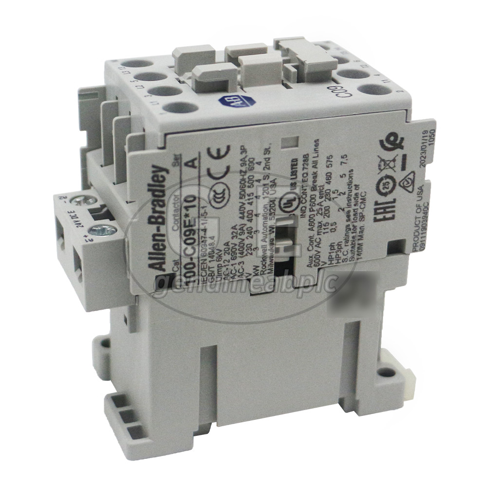 New 100-C09EJ10 Ser/A IEC Contactor 9Amp 24VDC AB100C09EJ10 Allen-Bradley