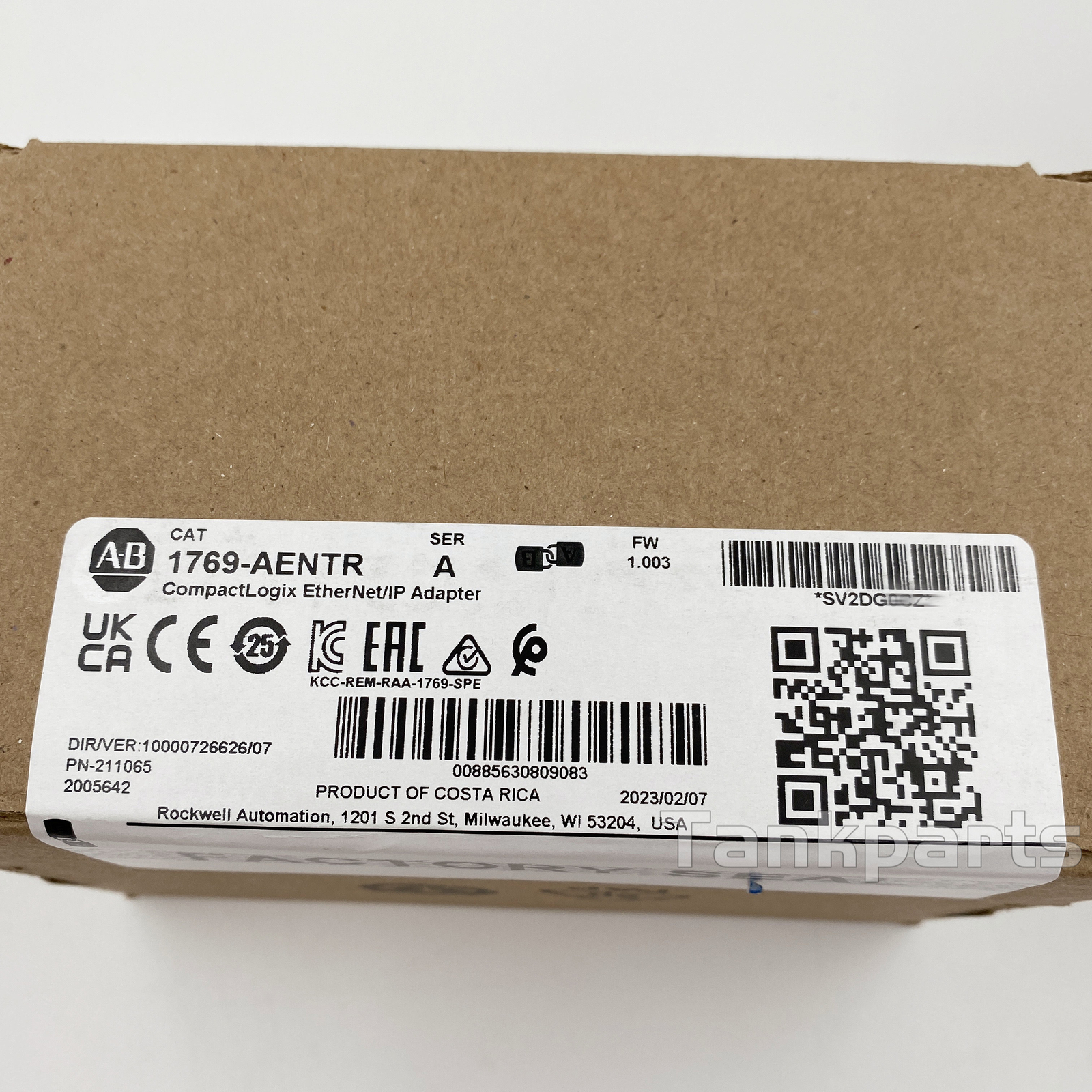 AB 1769-AENTR CompactLogix EtherNet/IP Adapter Ser A Allen-Bradley 1769AENTR NEW