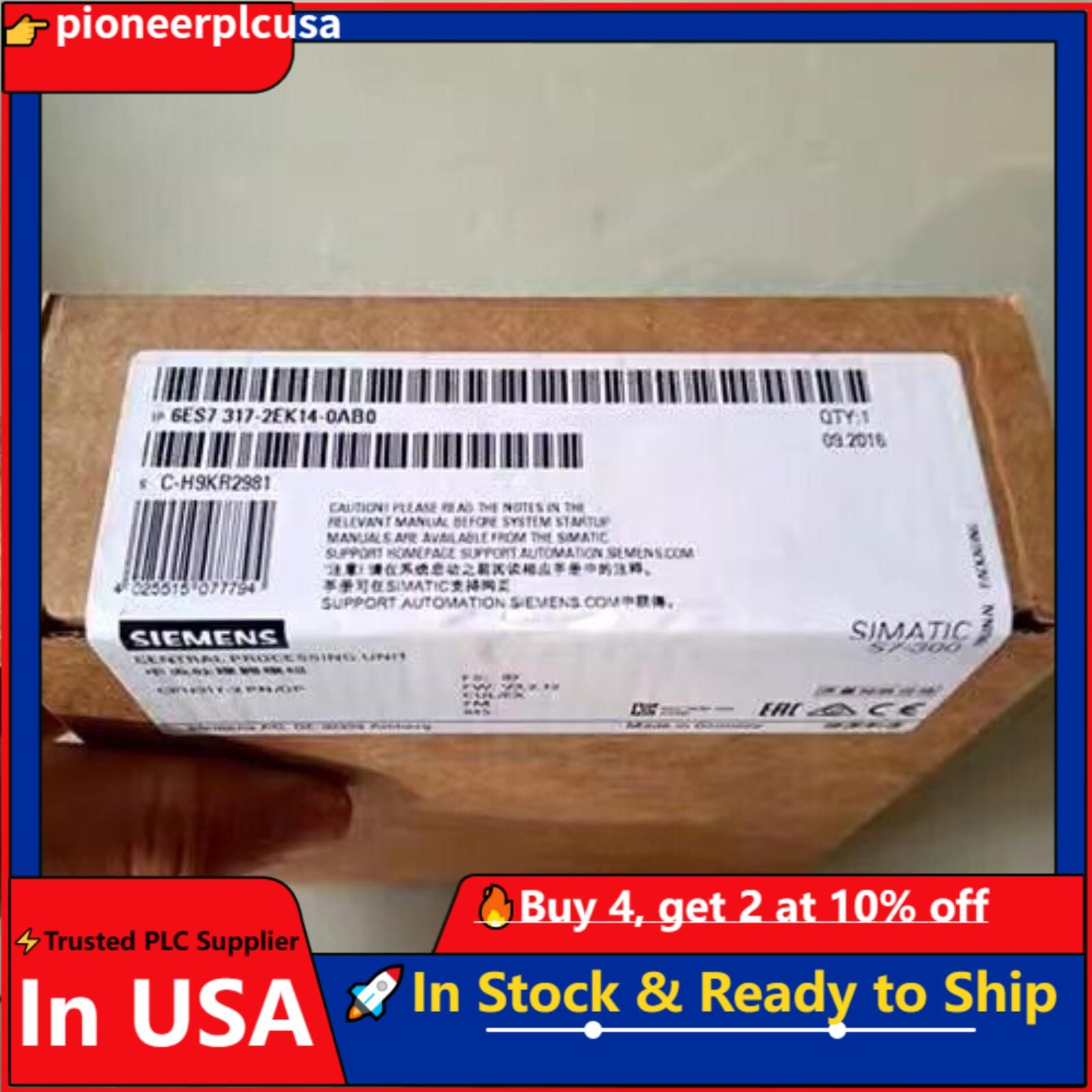 Siemens 6ES7 317-2EK14-0AB0 6ES7317-2EK14-0AB0 New In Box Expedited Ship 1PCS