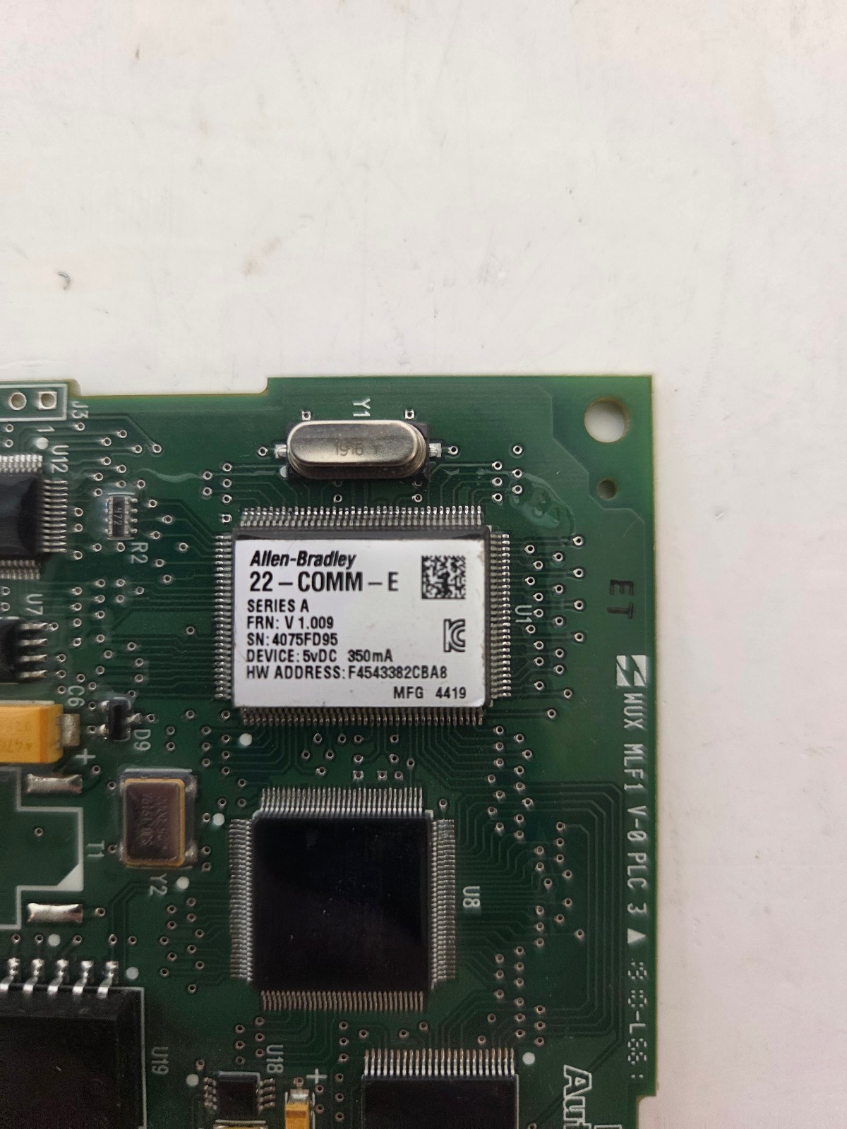 Allen-Bradley, Communication Adapter, RS485 To Ethernet/IP – 22-COMM-E Ser. A