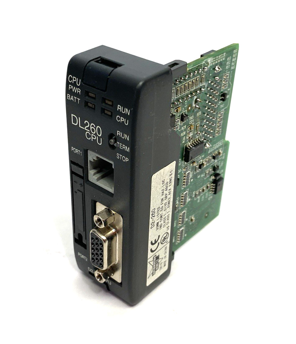 Automation Direct D2-260 DirectLOGIC DL205 CPU, 15.8k words ladder memory