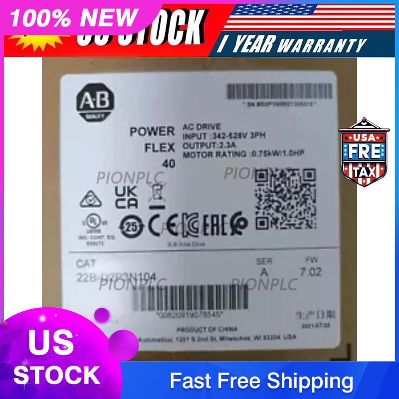22B-D2P3N104 22BD2P3N104 NEW Allen Bradley PowerFlex 40 AC Drive US Free Tax