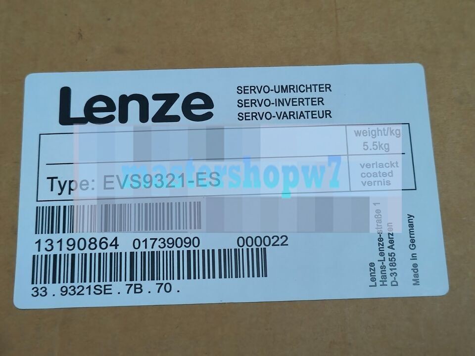 EVS9321-ES NEW LENZE SERVO INVERTER EVS9321ES Version 81