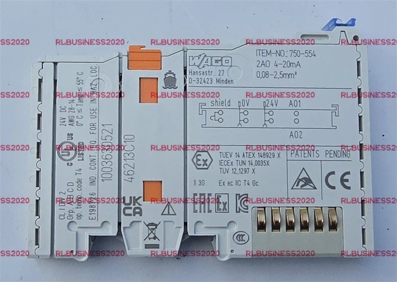 New in Box WAGO 750-554 Analog Input PLC Module 750554