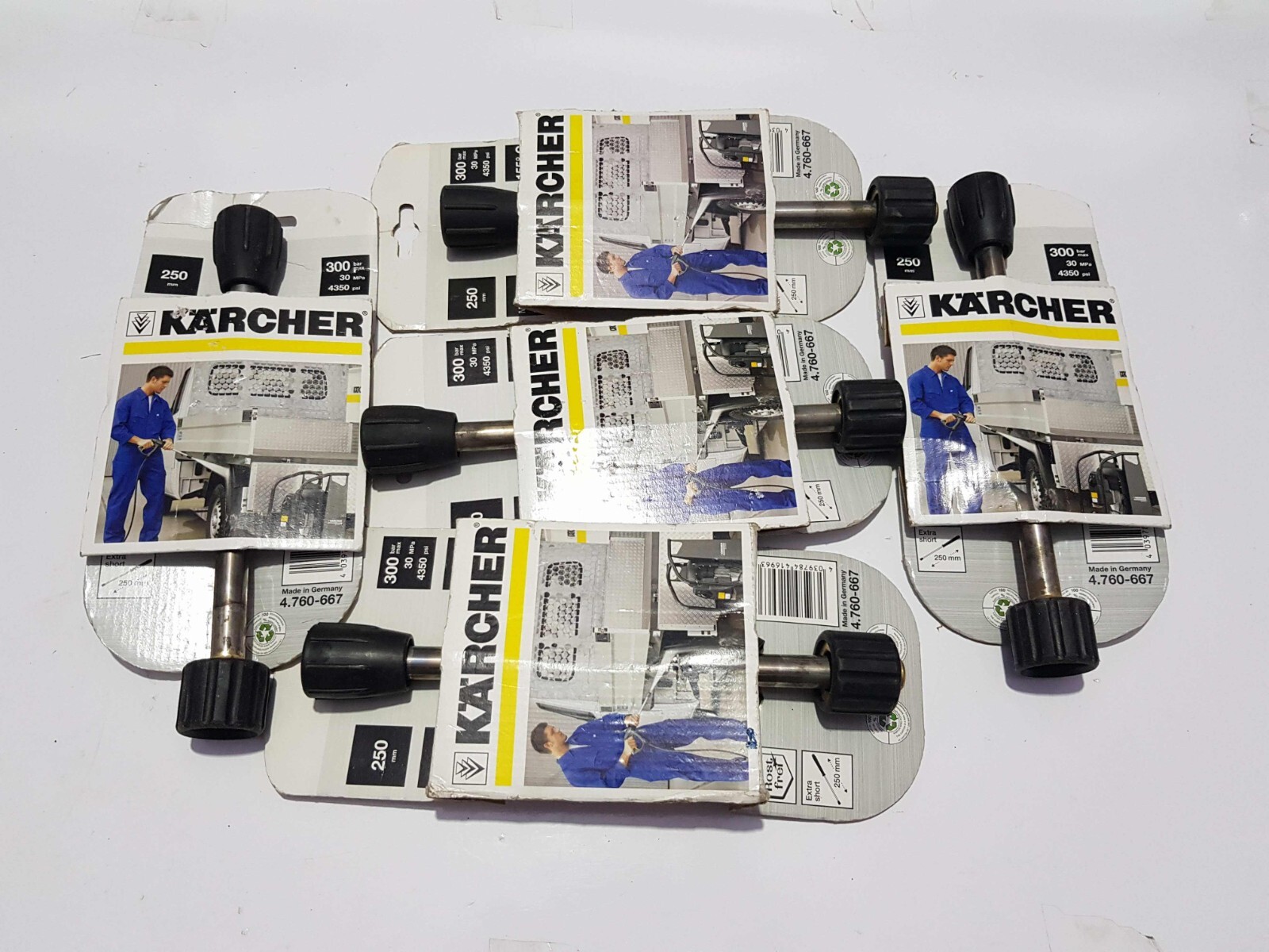 KARCHER 4.760-667.0 NON-ROTATABLE 250 MM LANCE – LOT OF 5