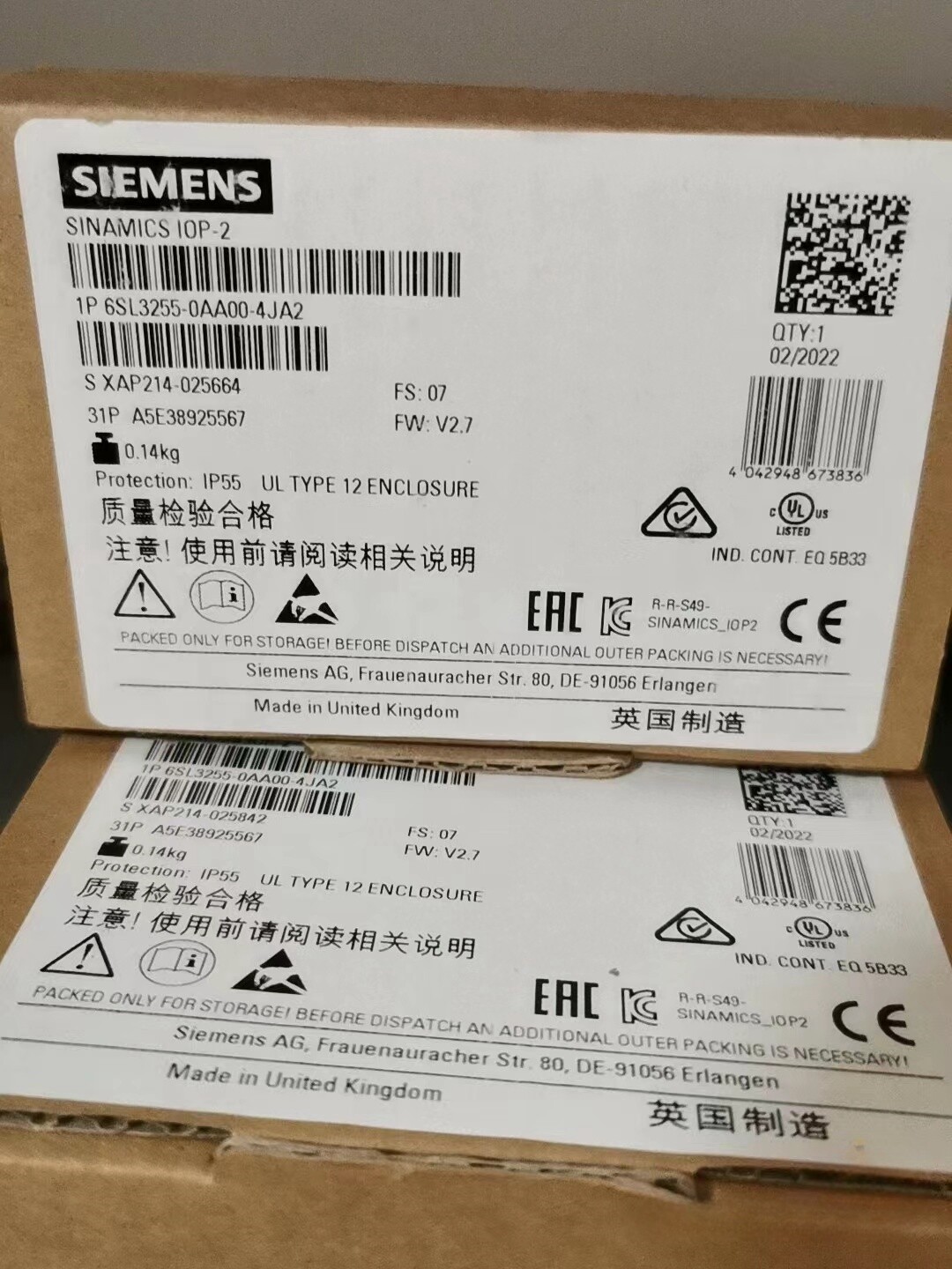 1PCS Brand New Siemens 6SL3255-0AA00-4JA2 6SL3255-0AA00-4JA2 Fast delivery