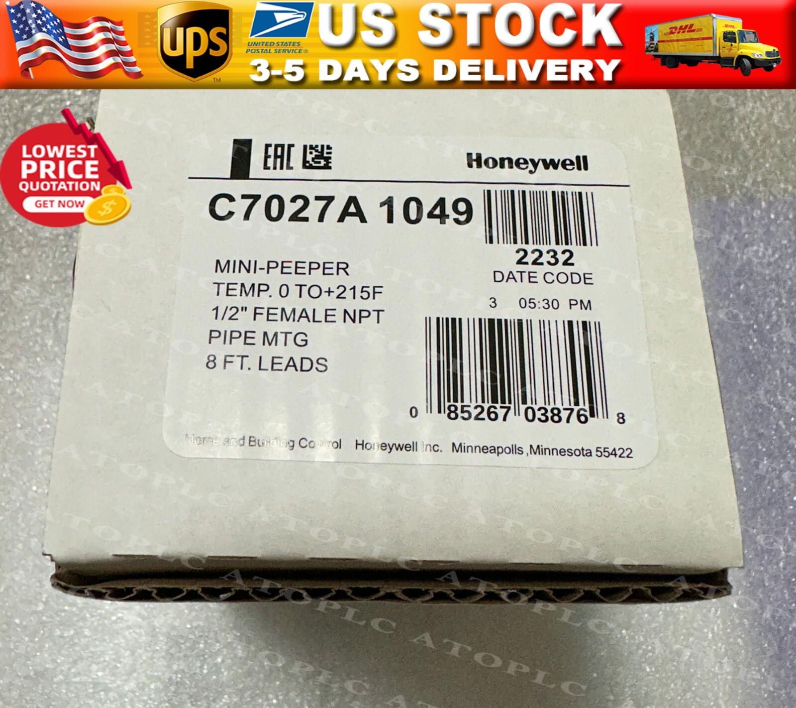 One Honeywell C7027A1049 C7027A-1049 Flame Detector Sensor Fast Ship US Free TAX
