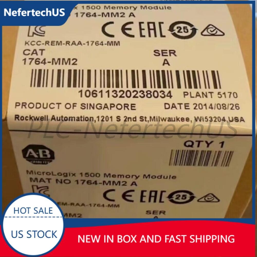 Allen-Bradley 1764-MM2 MicroLogix 1500 16 KB Memory 1764MM2 NEW US Free Tax