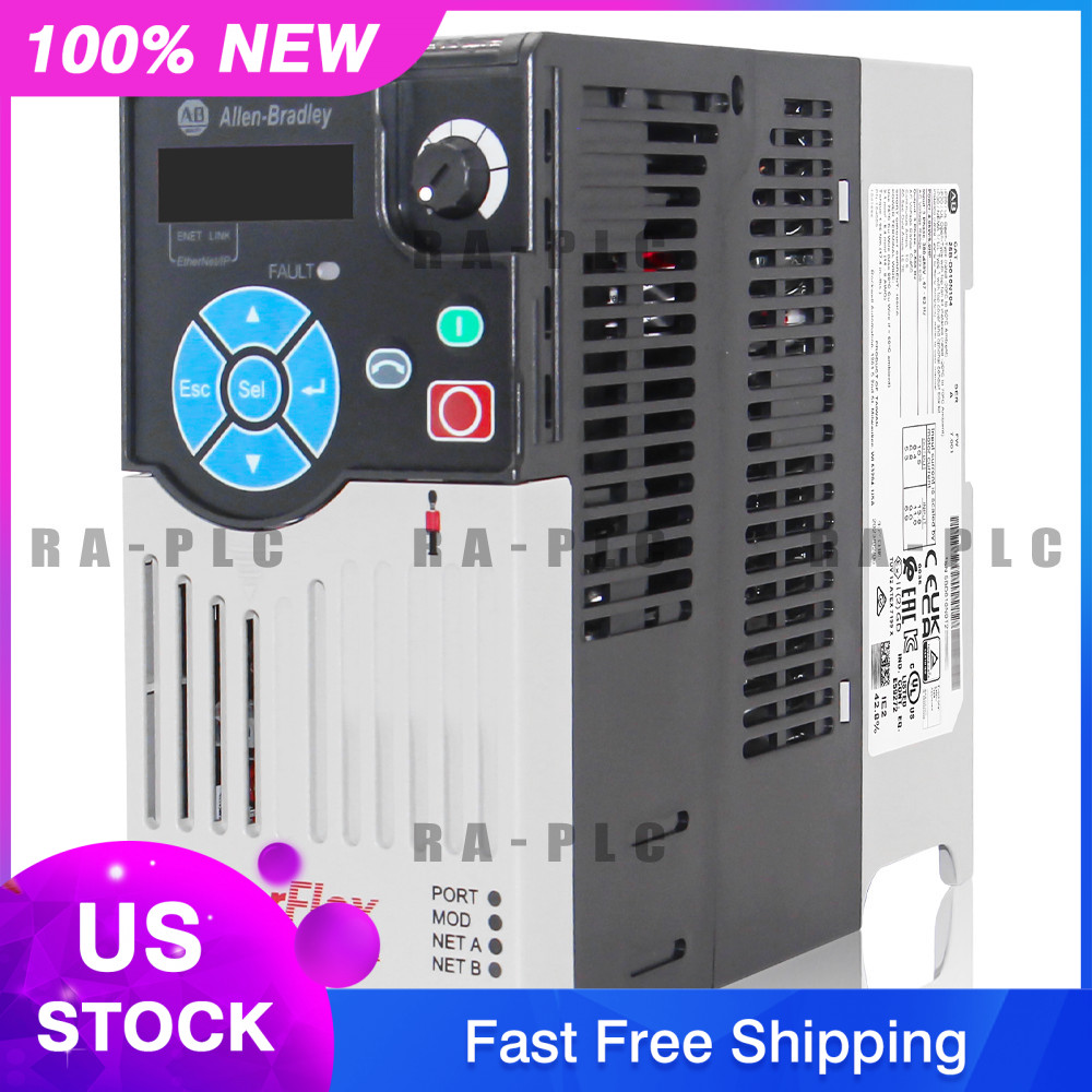 New Allen Bradley 25B-D010N104 /A Powerflex 525 AC Drive 5HP 4.0KW us