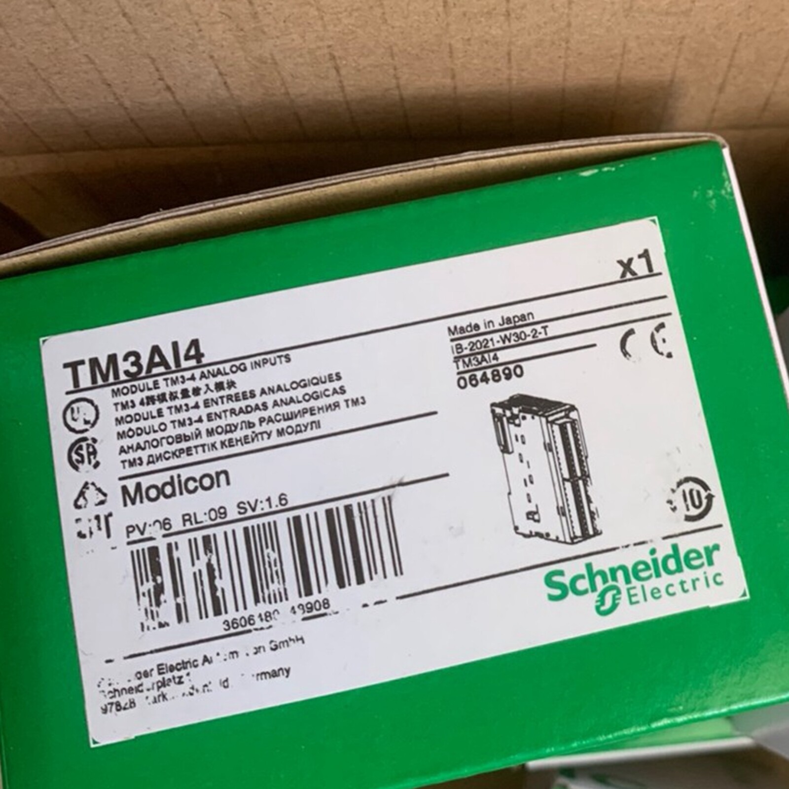 NEW Schneider TM3AI4 Analog Expansion Module