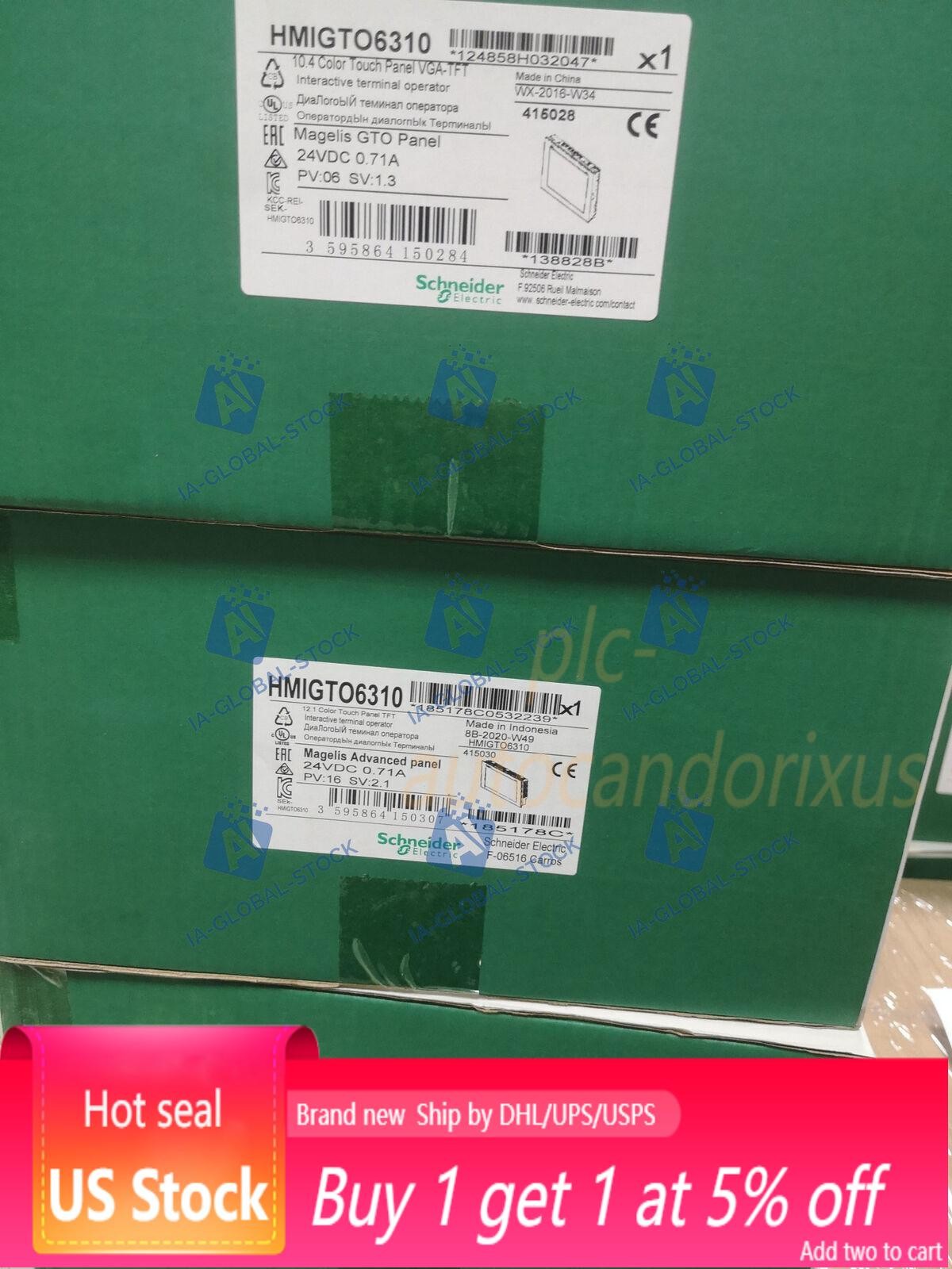 New In Box Schneider HMIGTO6310 Touch Screen