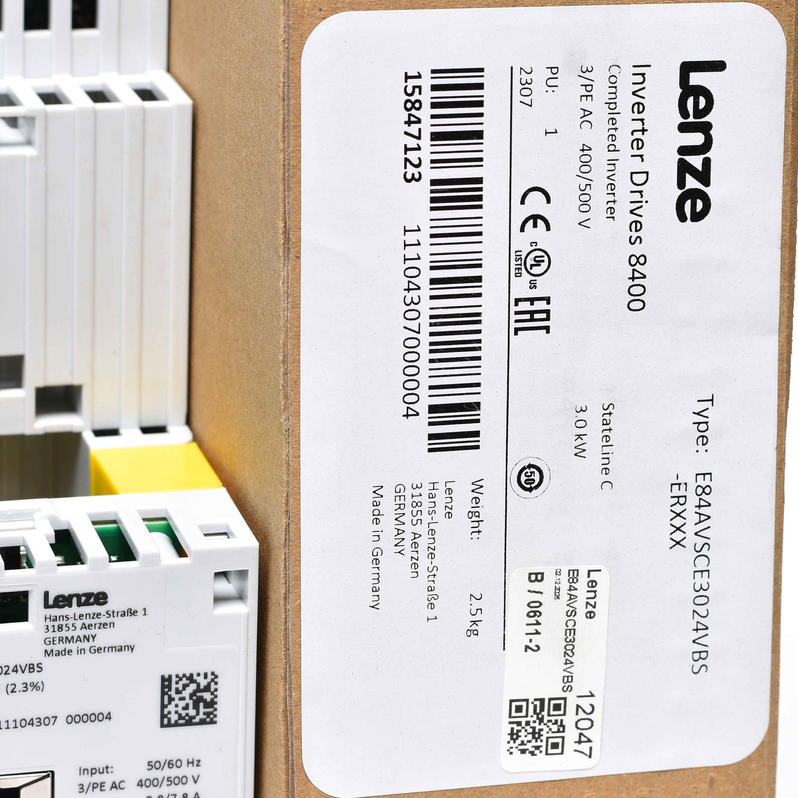 Lenze 8400 Stateline C Frequency Inverter 3.0kW E84AVSCE3024VBS -unsld-