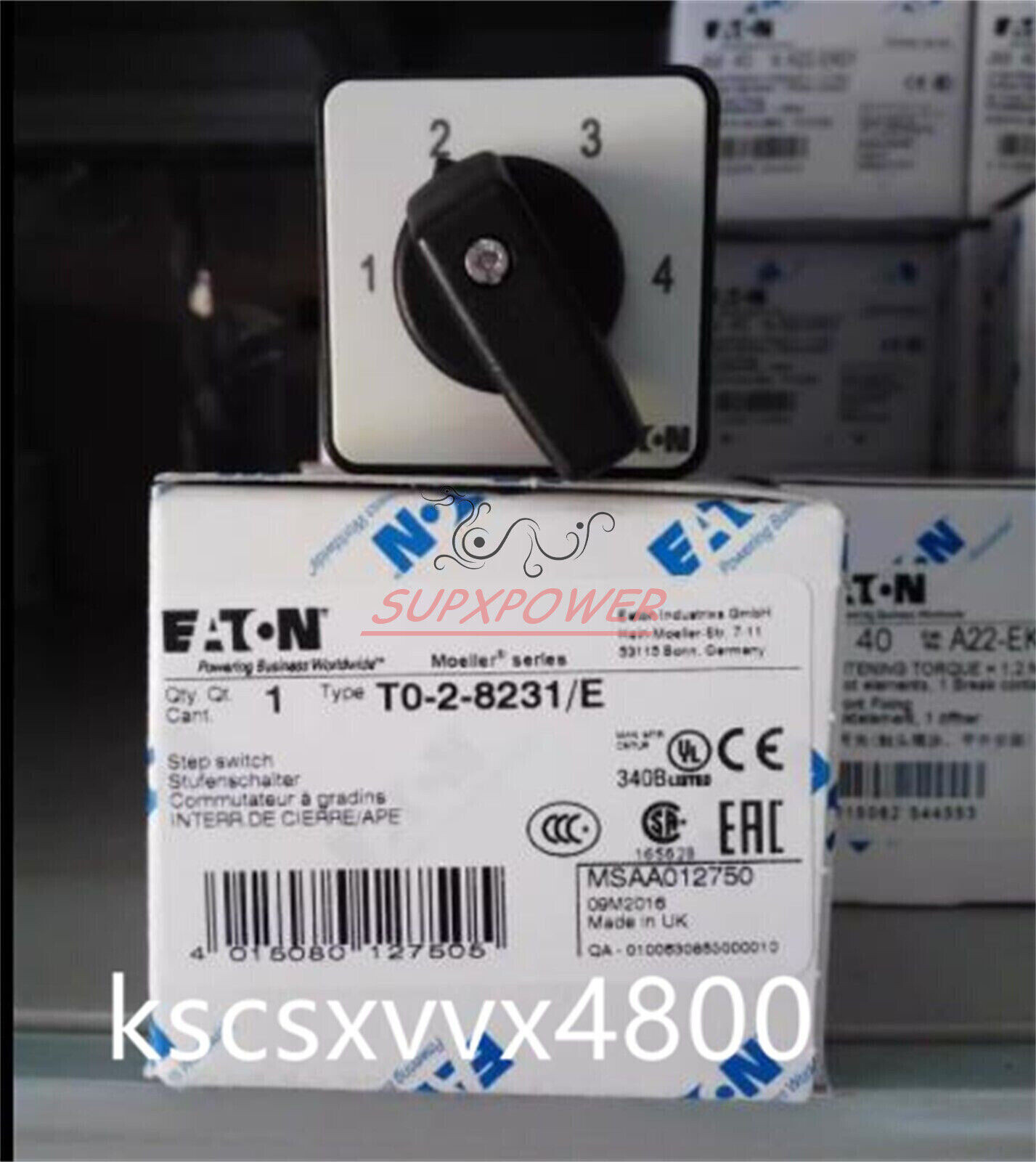 New EATON CAM switch T0-2-8231/E (1PCS)
