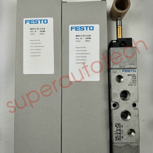 Festo MFH-5/3E-1/4-B 19786 Solenoid Valve New One Expedited Shipping