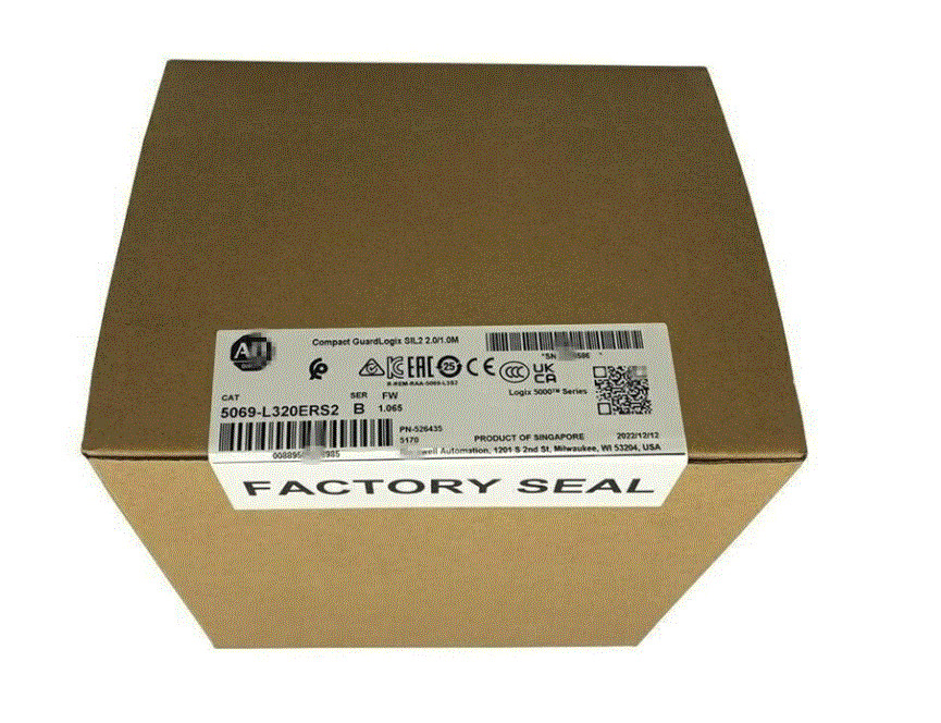 New, Factory Sealed Allen-Bradley 5069-L320ERS2 GuardLogix 5380, 3MB, Series B