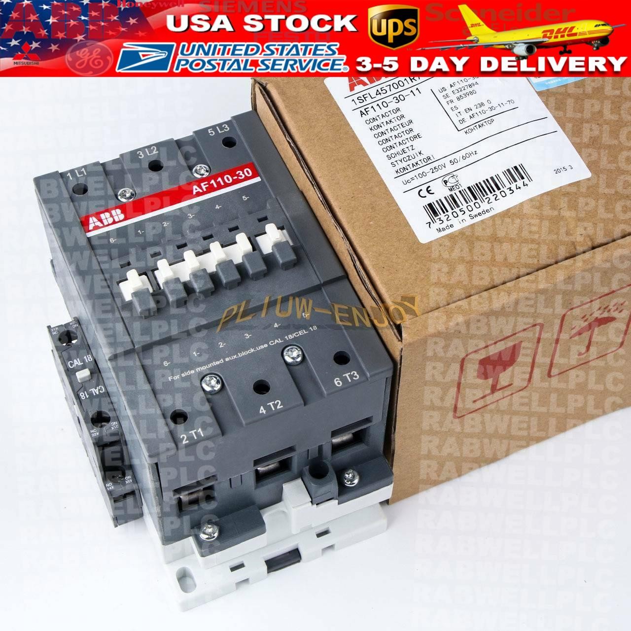 ONE ABB AF110-30-11 110-250V AF110 30 11 Contactor 1SFL457001R7011 US Free TAX