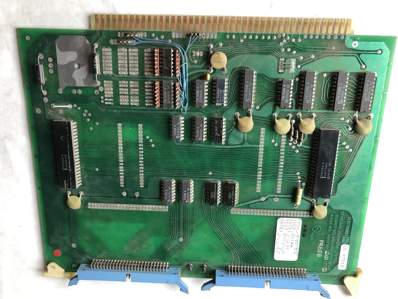 HOUDAILLE 400789-000 REV F GENERAL PURPOSE I/O BOARD,400790-201 Revd STRIPPIT,FL
