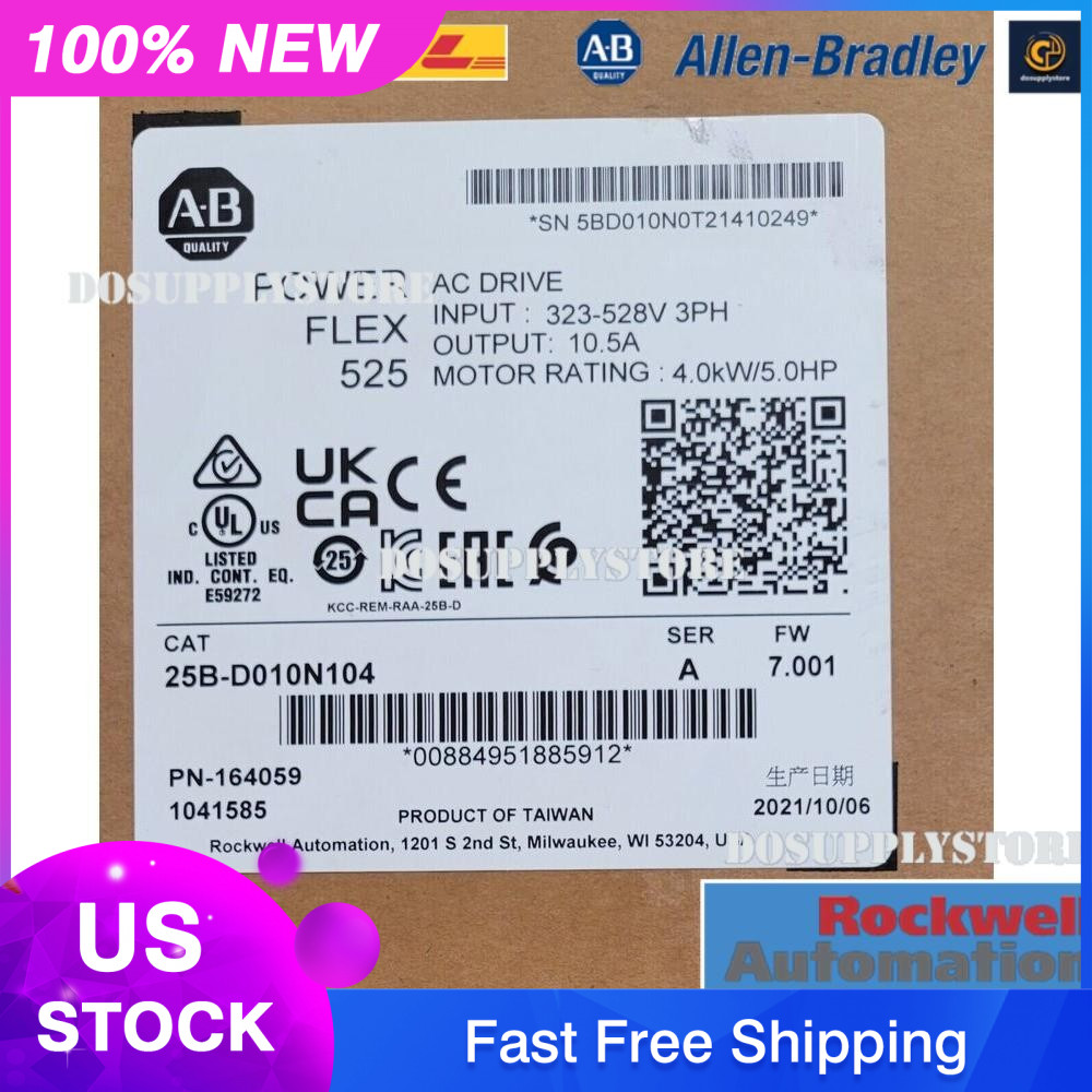 AB 25B-D010N104 PowerFlex 525 4kW 5Hp AC DriveDO