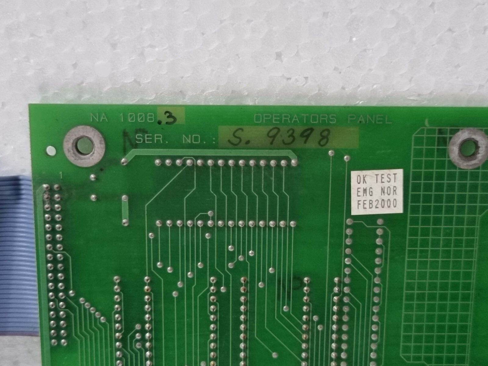 NOR CONTROL NN-1008.3 OPERATOR PANEL HA 220447B/B Ser.No. S.9398 used Tested Ok