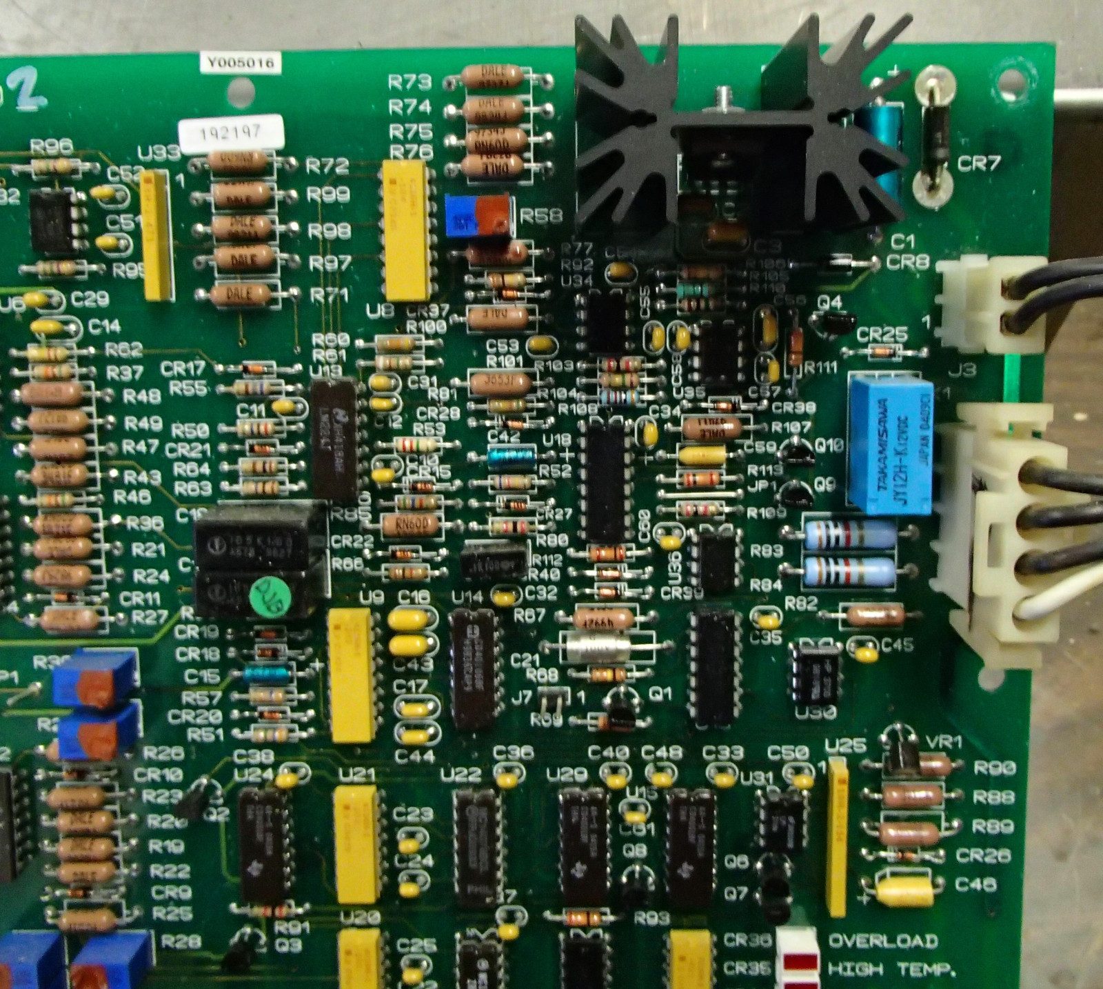 York 031-00936-002 Rev I Logic Control Circuit Board Chiller removedYSCACAS2-CHC
