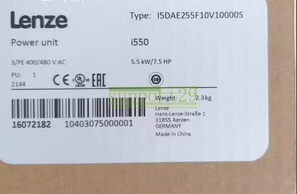 1PCS New Lenze series power unit 5.5kW I5DAE255F10V10000S