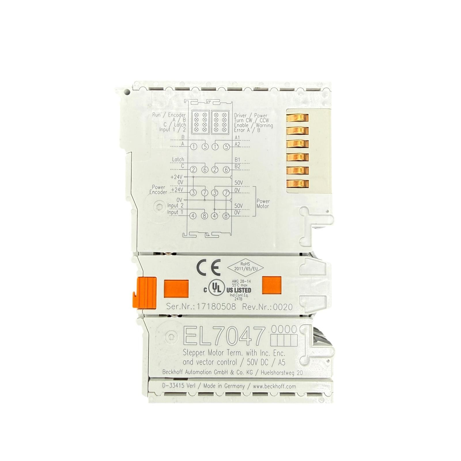 Beckhoff EL7047 Stepper Motor Controller