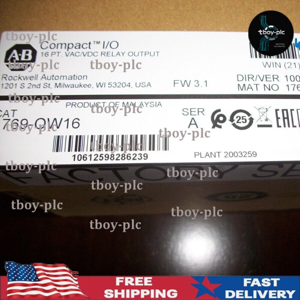 Allen Bradley 1769-OW16 / A Compact I/O Relay Output. Factory Sealed