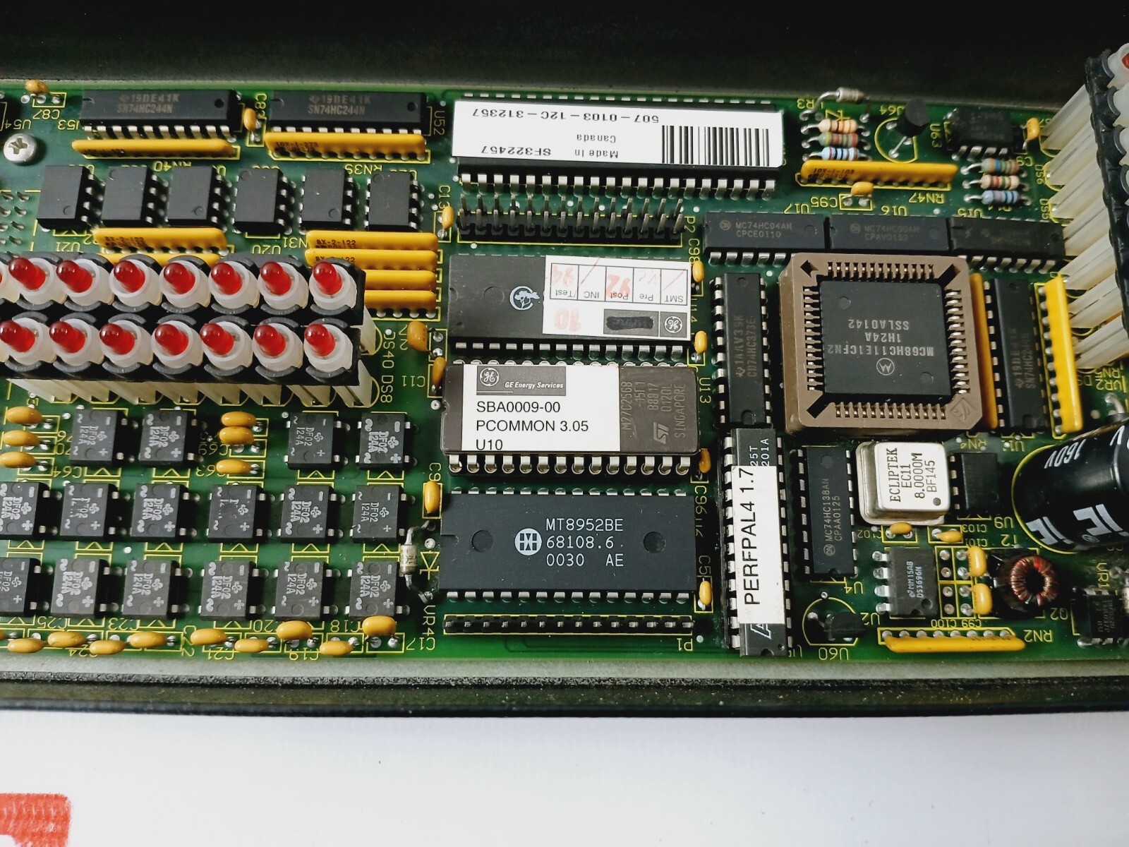 GE Wesdac D20 SHV2 Panel Module, SBA0009-00, SF322457
