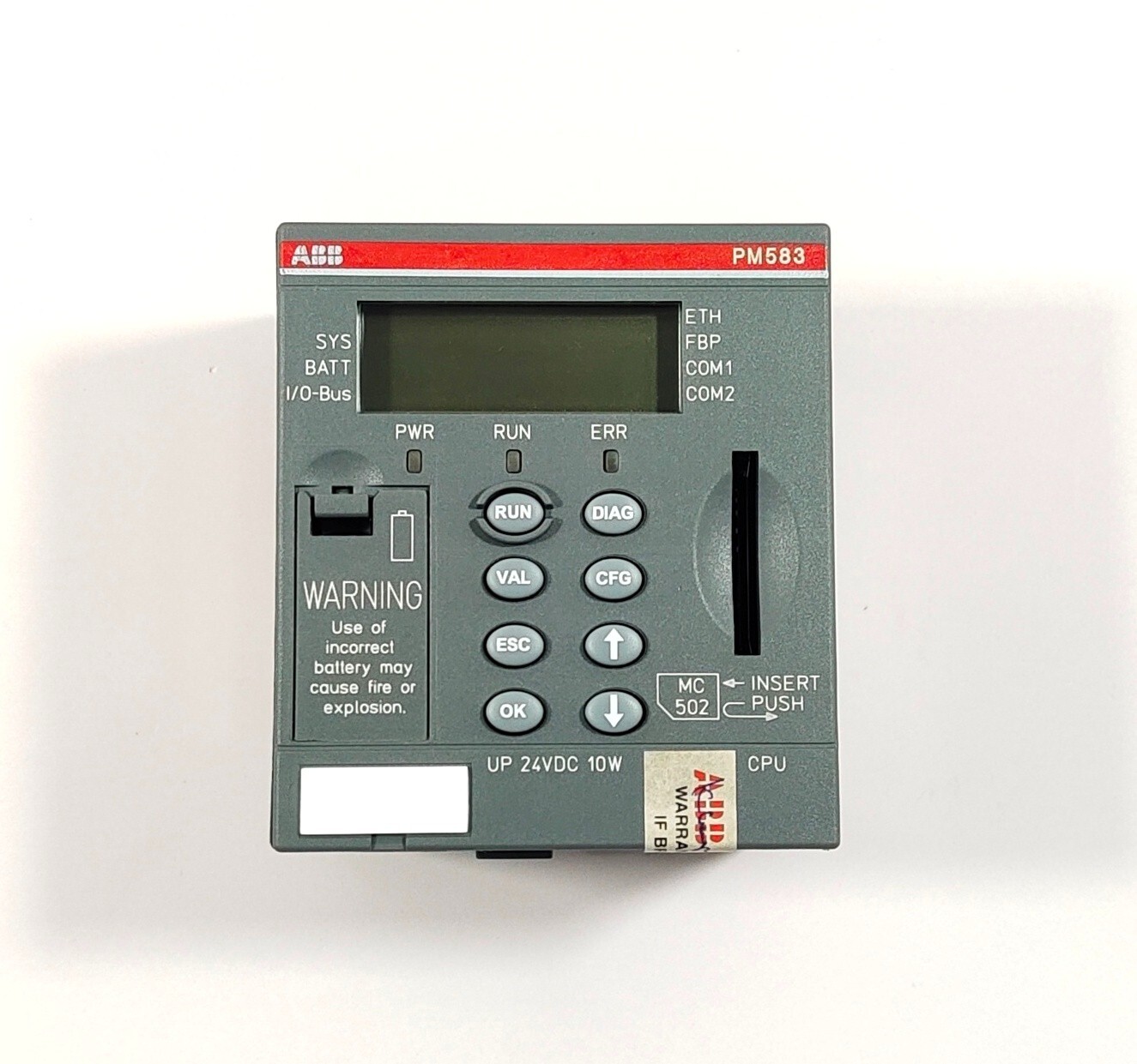 ABB PM583-ETH A7 CENTRAL PROCESSING UNIT 1SAP140300R0271 CPU UNIT