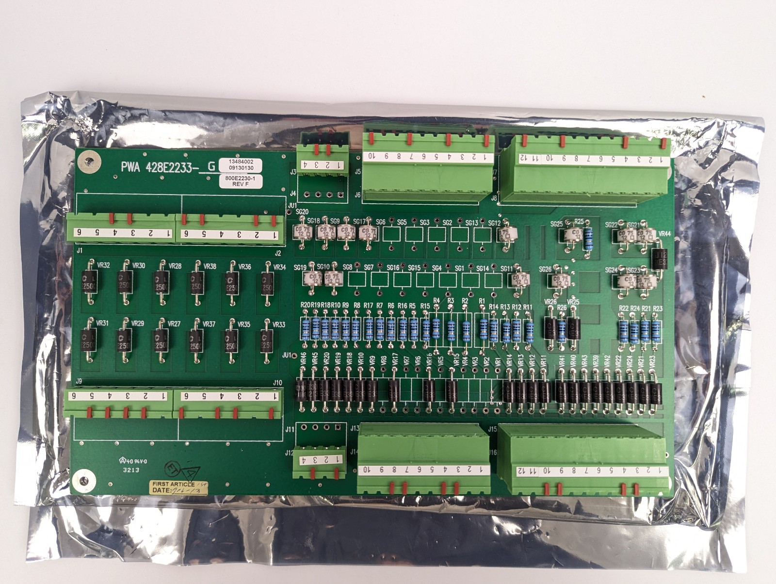 Daktronics? PWA 428E2233-G Rev F I/O Interface Board 800E2230-1 Control PCB