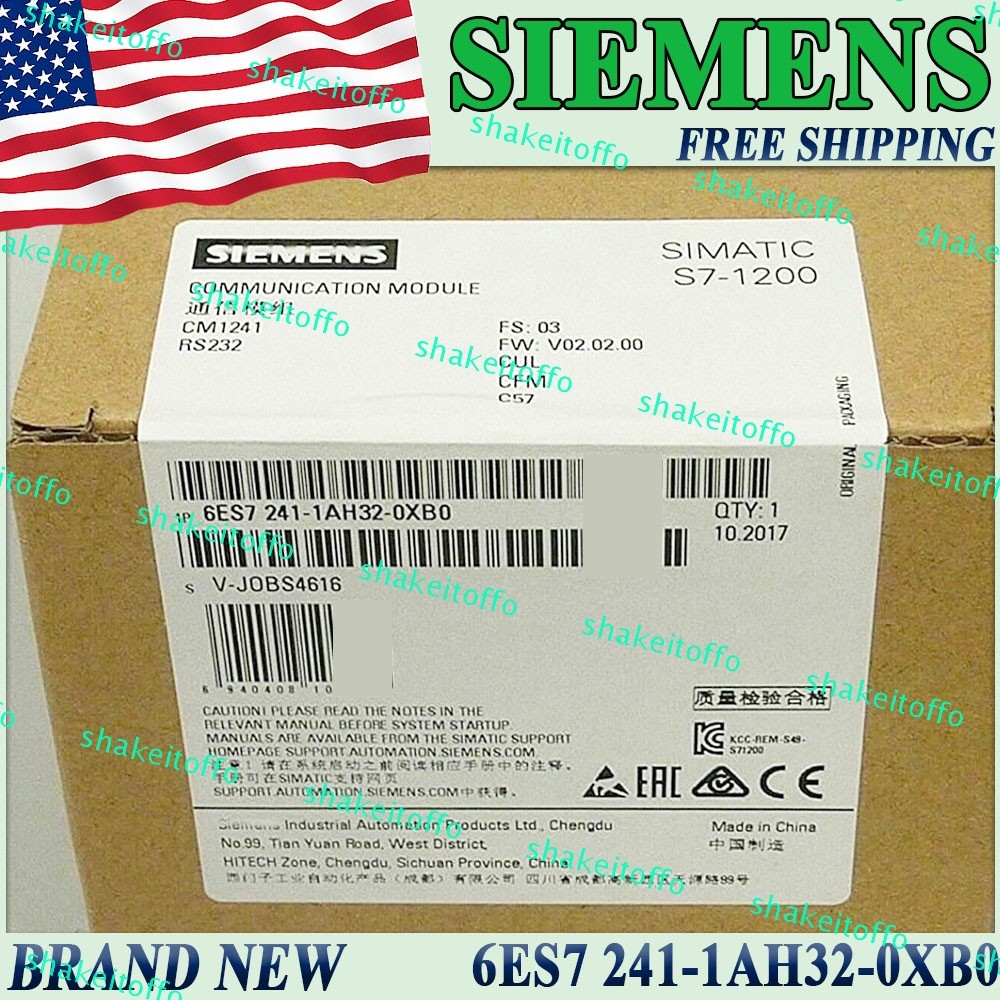 New Siemens 6ES7 241-1AH32-0XB0 Free Ship 6ES7241-1AH32-0XB0 US SIMATIC S7-1200