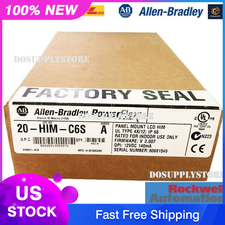 New Sealed AB 20-HIM-C6S PFlex 20 IP66-UL NemaType 4X-12 20HIMC6S US Free Tax