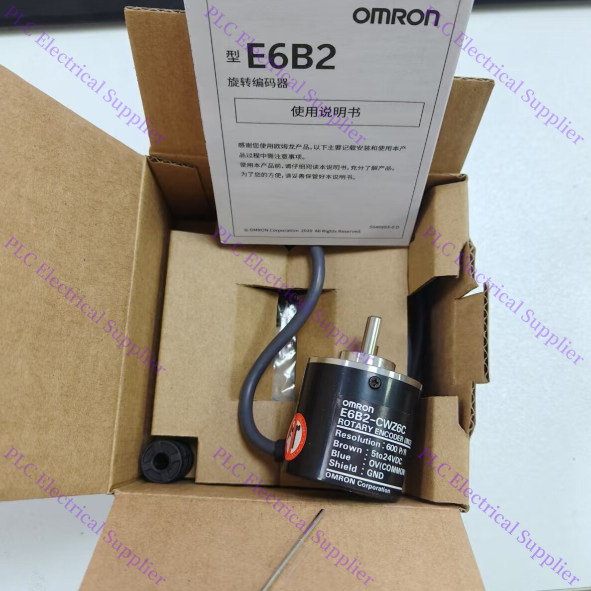 1PCS New OMRON E6B2-CWZ6C Rotary Encoder 600P/R Fast Shipping