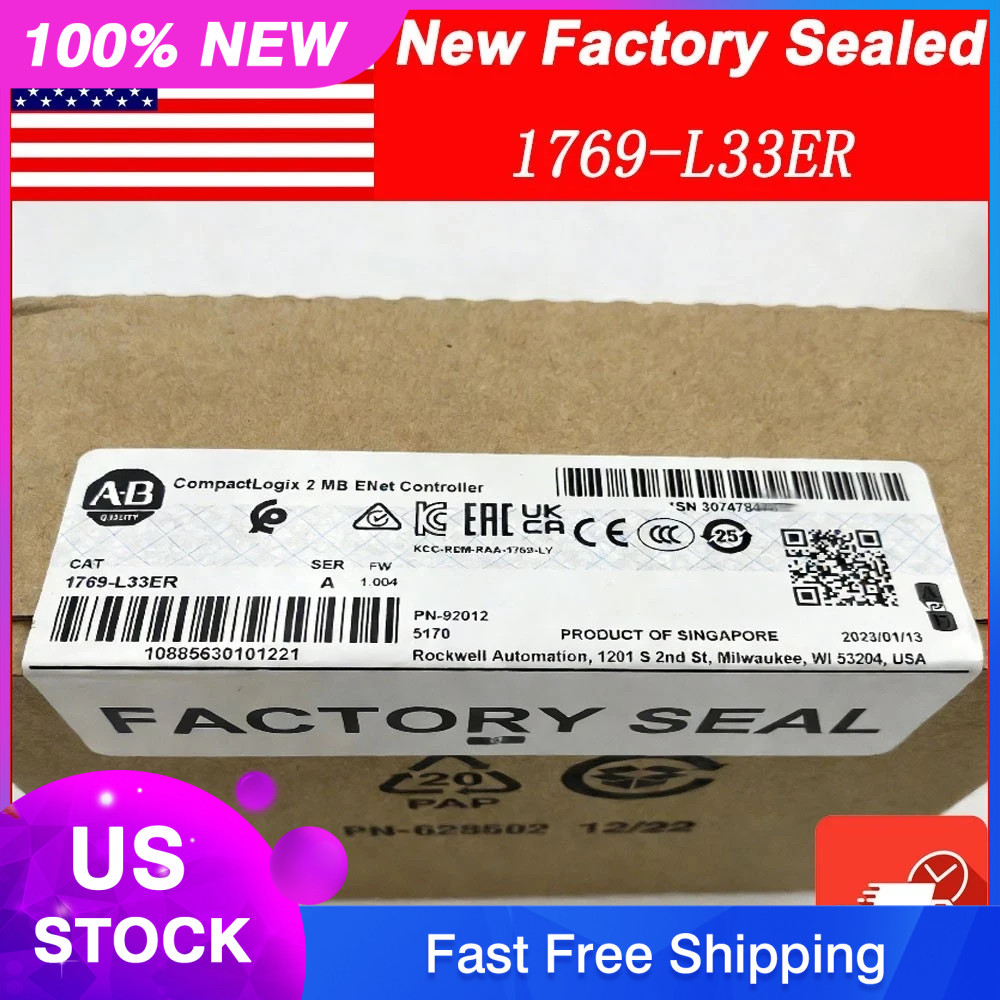 NEW Factory Sealed AB 1769-L33ER CompactLogix 2 MB Motion Controller 1769L33ER
