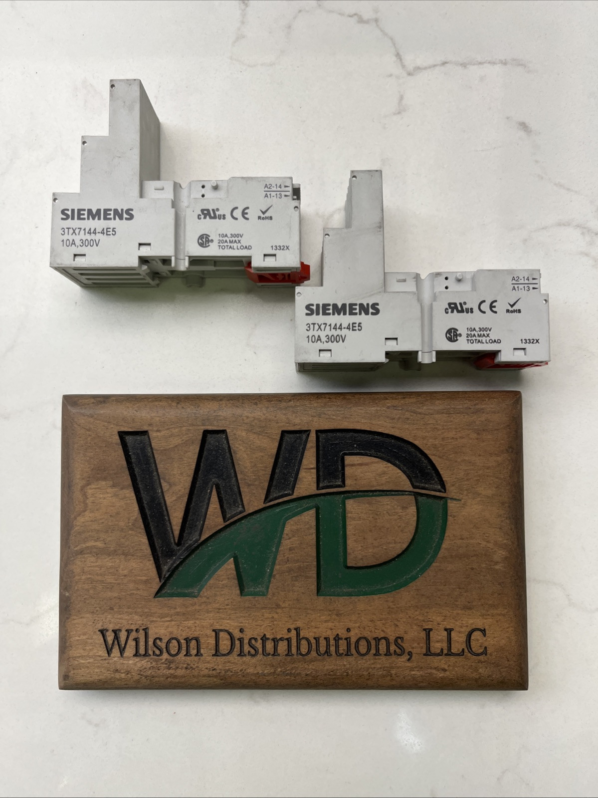 Lot of 2- Siemens Relay Socket 14-pin 10 A, 300 V 3TX7144-4E5
